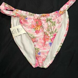 No Boundaries Pink Floral Bikini Bottom